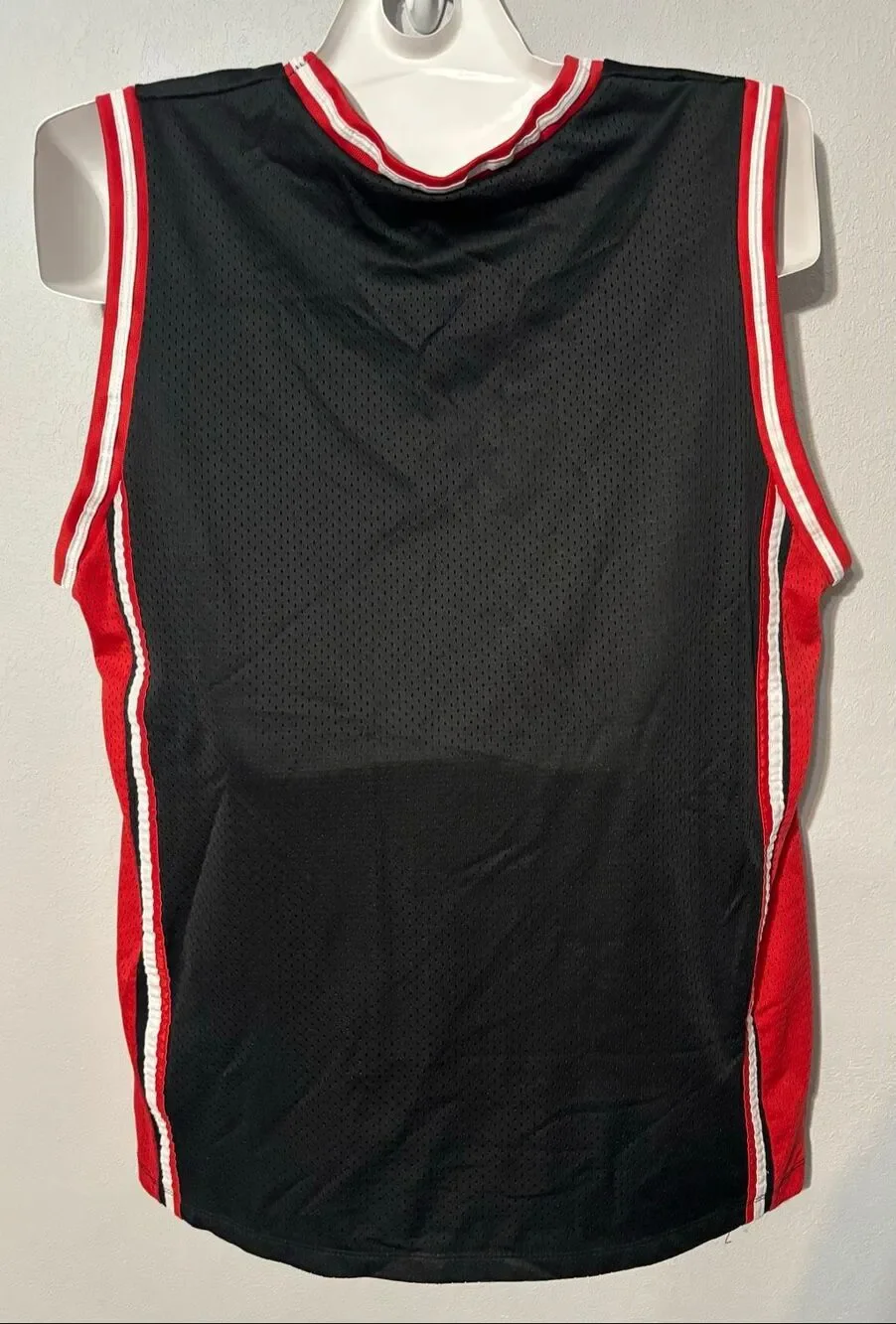 Vintage 90s Spalding Basketball Jersey Men’s XL Red Black Athletic FLAW
